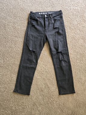S.O.N.G. Black Distressed Women's Jeans